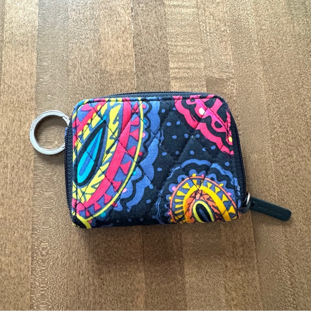 Vera Bradley Multicolor Keychain Wallet in Twilight Paisley